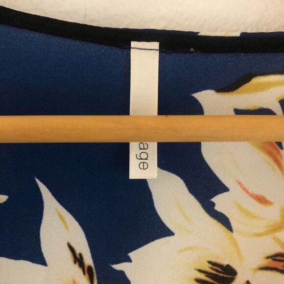 Sage Blue and yellow Floral Print Romper size M - Picture 4 of 6